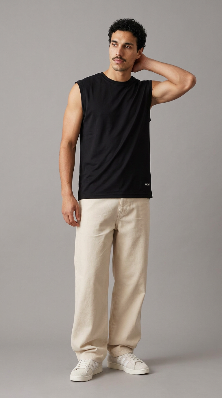 Light Weight Tee — Graffiti Printed — Black