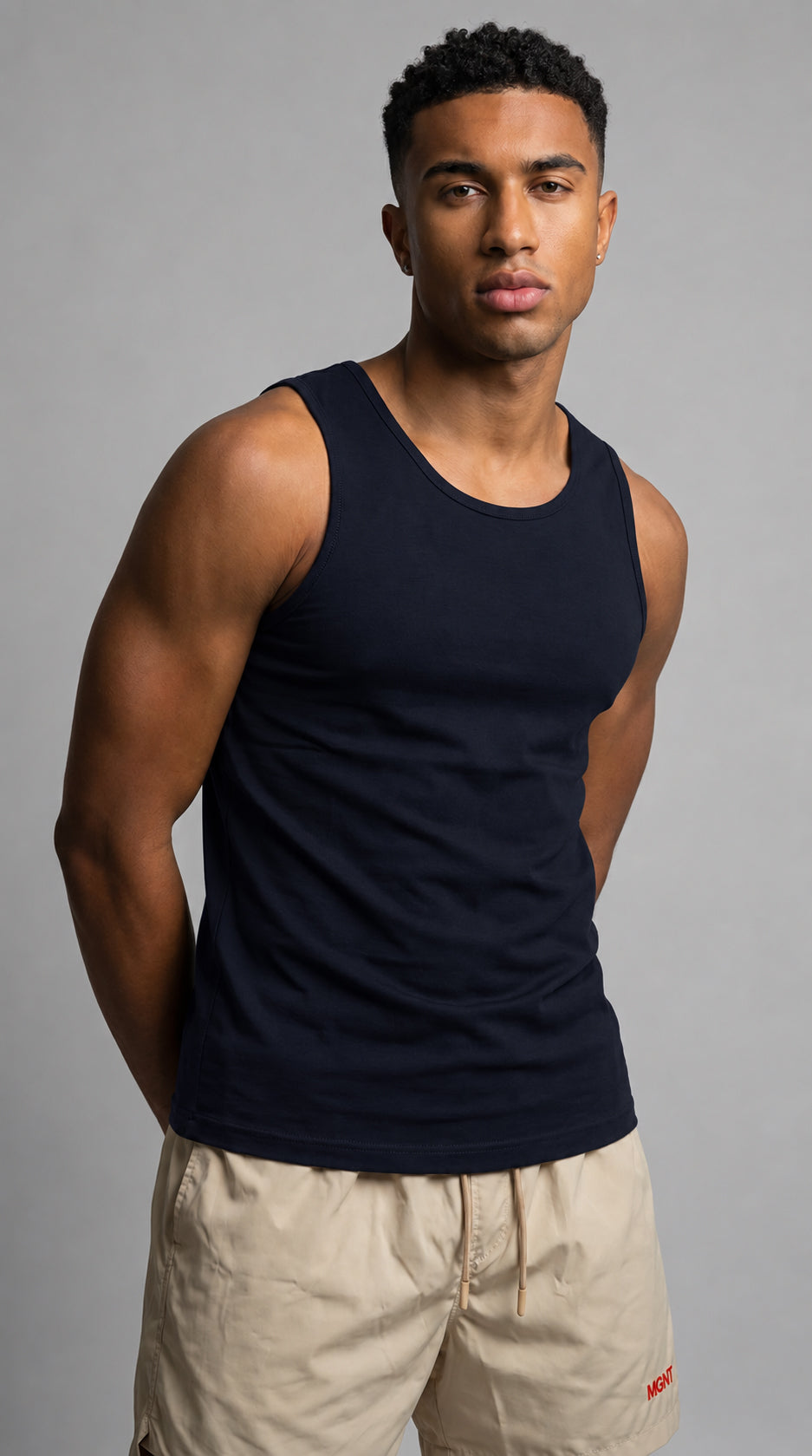 MGNT Tank Top — Ripped — Dark Blue