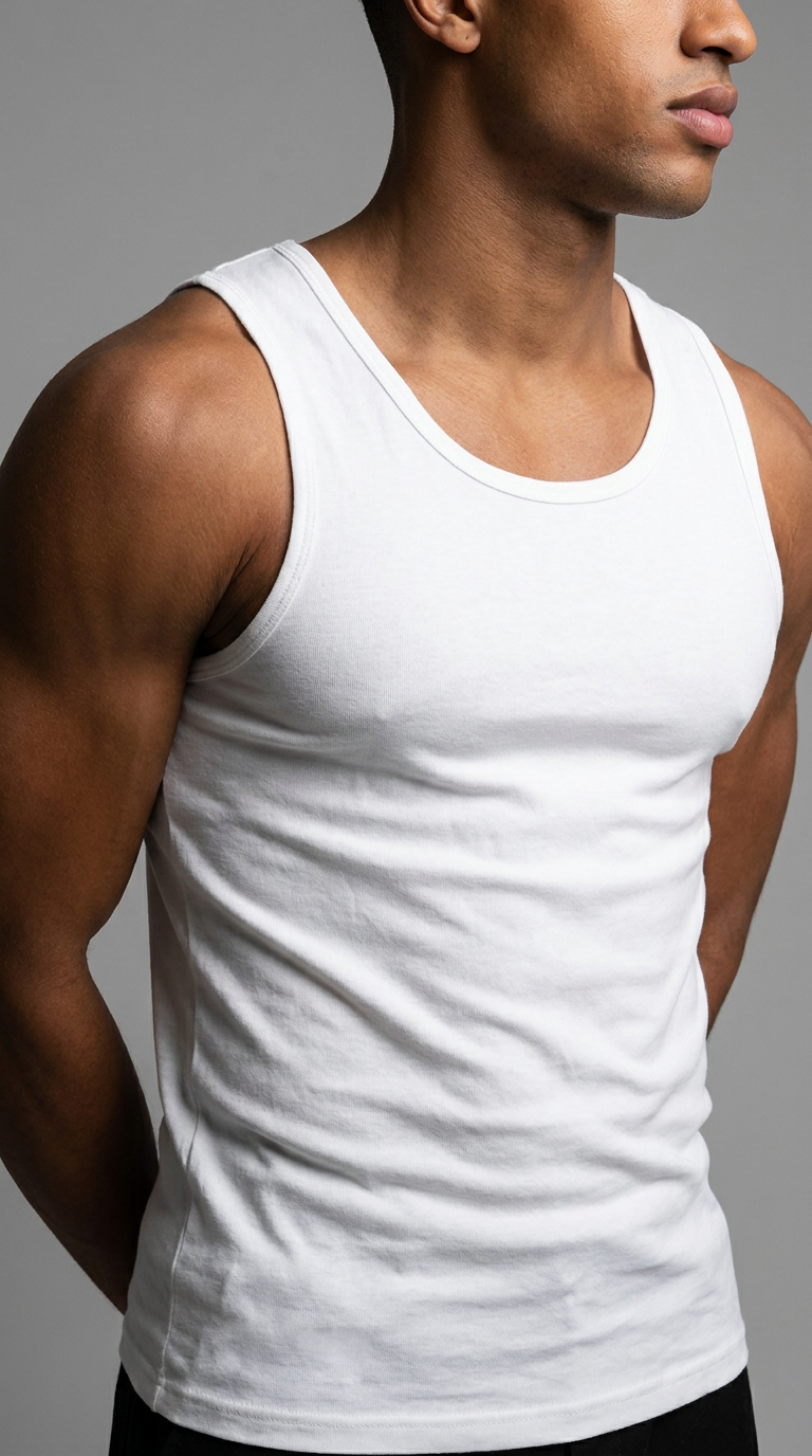 MGNT Tank Top — Ripped — Off-White