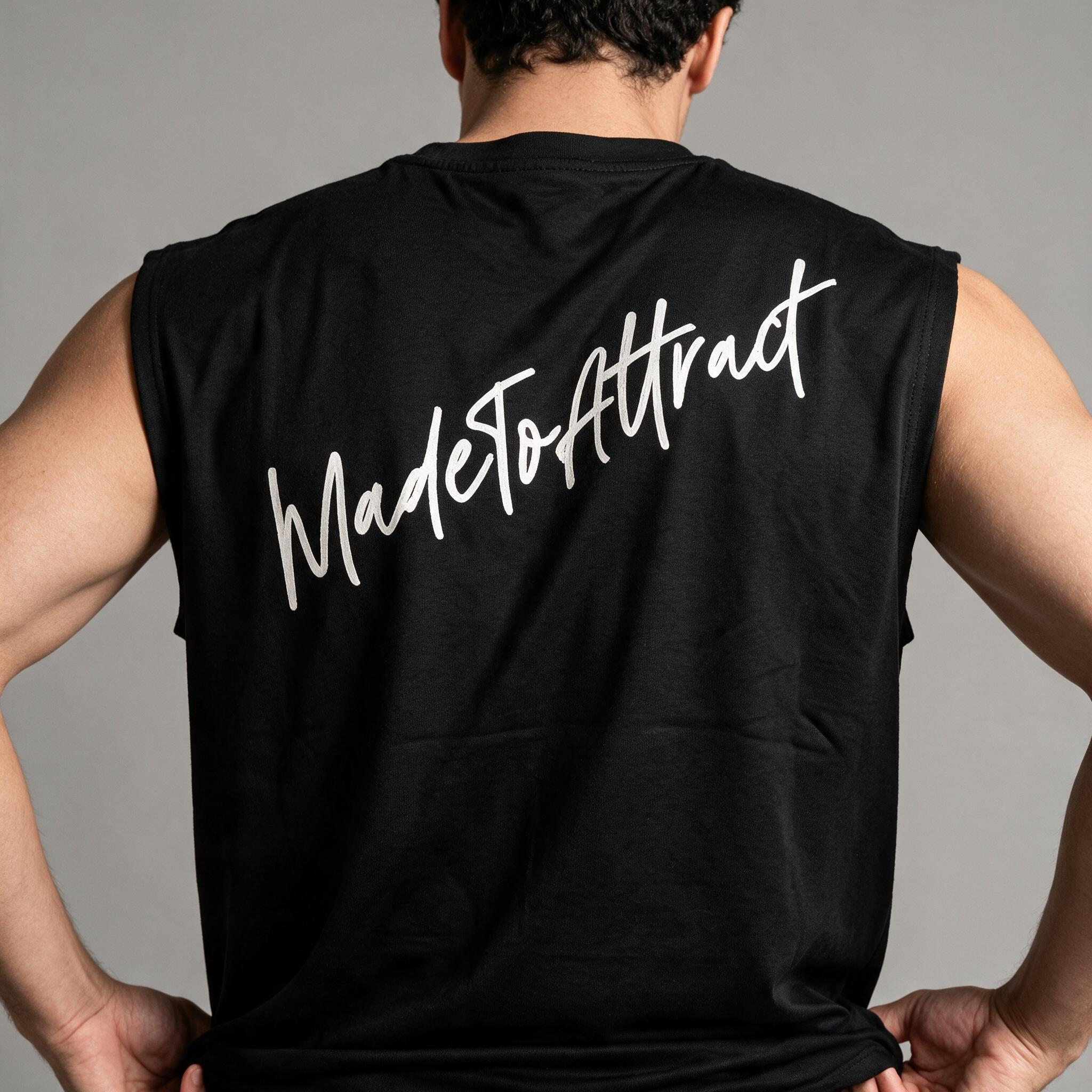 MGNT Lightweight Cotton Tank — Puff Print — Black