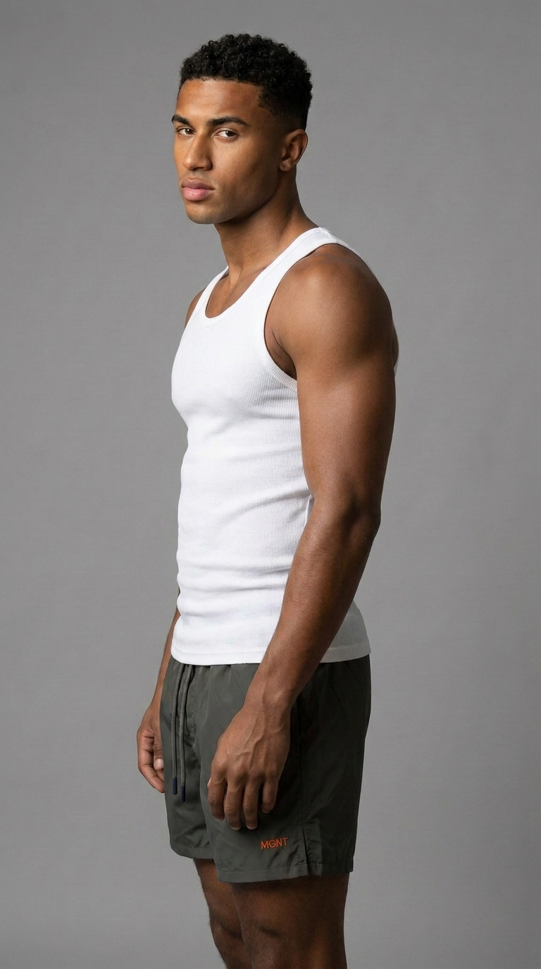 MGNT Signature Swim Shorts — Grey
