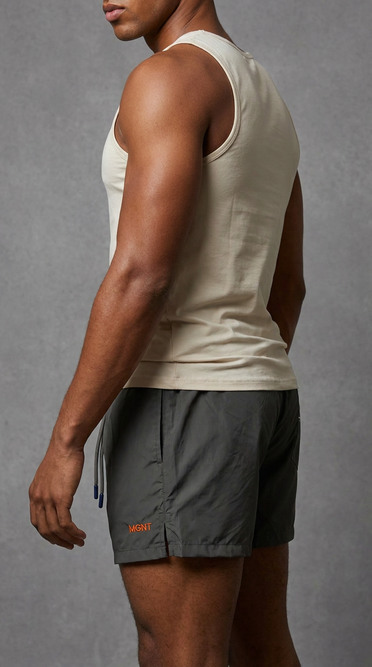 MGNT Signature Swim Shorts — Grey