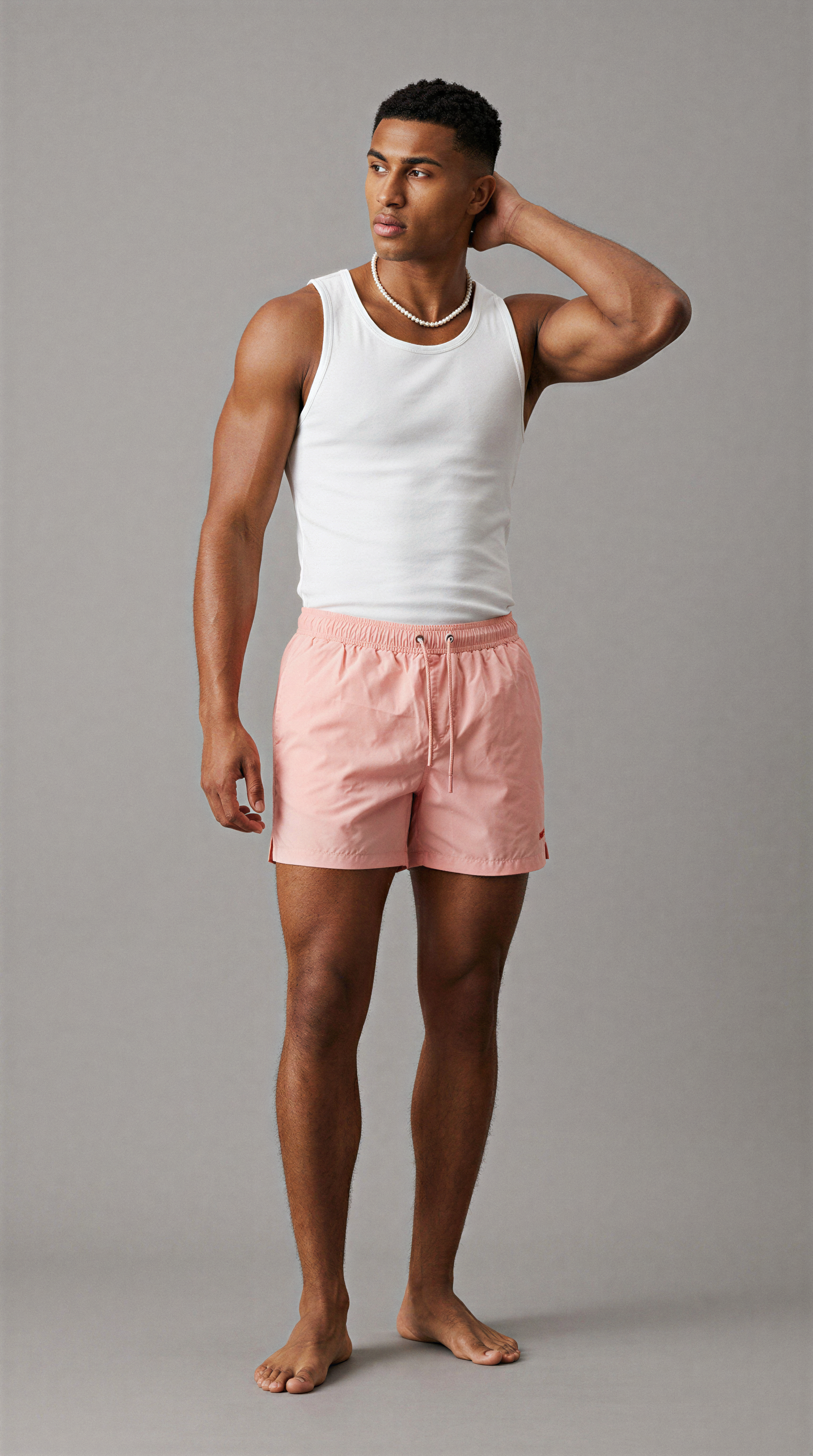 MGNT Signature Swim Shorts — Pink