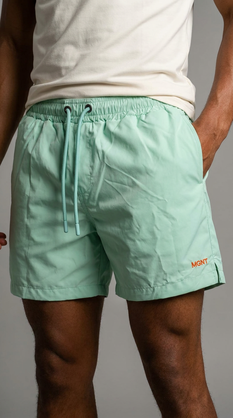 MGNT Signature Swim Shorts — Pistachio