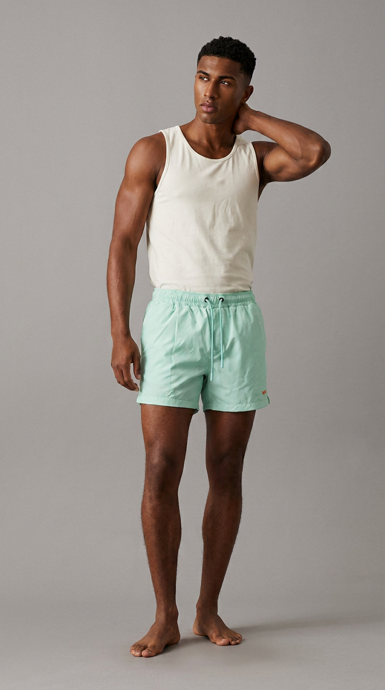 MGNT Signature Swim Shorts — Pistachio